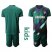 Atletico Madrid Blank Green Goalkeeper Kid Soccer Club Jersey
