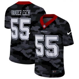 Dallas Cowboys #55 Leighton Vander Esch Mens Nike 2020 Black CAMO Vapor Untouchable Limited Stitched NFL Jersey