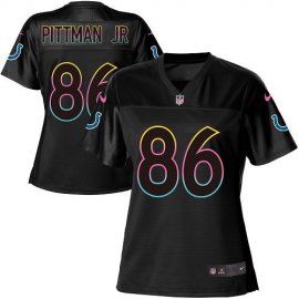 Nike Indianapolis Colts #86 Michael Pittman Jr. Black Womens NFL Fashion Game Jersey