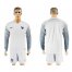 France Blank White Goalkeeper Long Sleeves Soccer Country Jersey