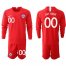 Chile Personalized Home Long Sleeves Soccer Country Jersey