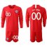 Chile Personalized Home Long Sleeves Soccer Country Jersey