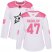 Adidas Dallas Stars #47 Alexander Radulov White/Pink Authentic Fashion Womens Stitched NHL Jersey
