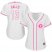 Texas Rangers #13 Joey Gallo White/Pink Fashion Womens Stitched MLB Jersey