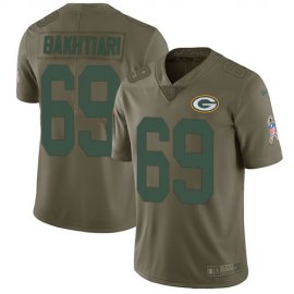 Nike Green Bay Packers #69 David Bakhtiari Olive Mens Stitched NFL Limited 2017 Salute To Service Jersey