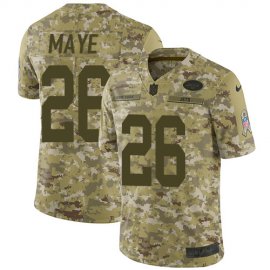 Nike New York Jets #26 Marcus Maye Camo Youth Stitched NFL Limited 2018 Salute to Service Jersey