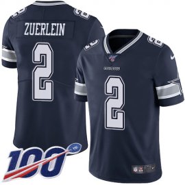 Nike Dallas Cowboys #2 Greg Zuerlein Navy Blue Team Color Mens Stitched NFL 100th Season Vapor Untouchable Limited Jersey