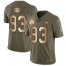 Nike Tampa Bay Buccaneers #93 Ndamukong Suh Olive/Gold Youth Super Bowl LV Champions Patch Stitched NFL Limited 2017 Salute To Service Jersey