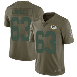 Nike Green Bay Packers #63 Corey Linsley Olive Mens Stitched NFL Limited 2017 Salute To Service Jersey