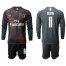 AC Milan #11 Borini Third Long Sleeves Soccer Club Jersey