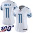 Nike Detroit Lions #11 Marvin Jones Jr White Womens Stitched NFL 100th Season Vapor Limited Jersey
