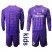 Real Madrid Blank Purple Goalkeeper Long Sleeves Kid Soccer Club Jersey