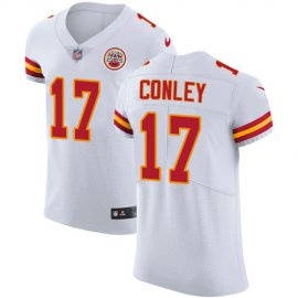 Nike Kansas City Chiefs #17 Chris Conley White Mens Stitched NFL Vapor Untouchable Elite Jersey