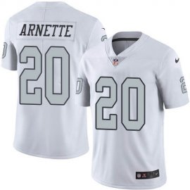 Nike Las Vegas Raiders #20 Damon Arnette White Mens Stitched NFL Limited Rush Jersey