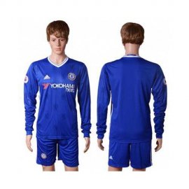 Chelsea Blank Home Long Sleeves Soccer Club Jersey