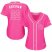 Los Angeles Dodgers #22 Clayton Kershaw Pink Fashion Womens Stitched MLB Jersey