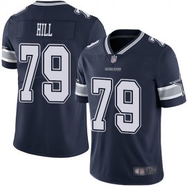 Nike Dallas Cowboys #79 Trysten Hill Navy Blue Team Color Mens Stitched NFL Vapor Untouchable Limited Jersey