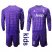 Juventus Blank Purple Goalkeeper Long Sleeves Kid Soccer Club Jersey