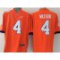 Tigers #4 Deshaun Watson Orange Limited Stitched NCAA Jersey