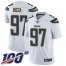 Nike Los Angeles Chargers #97 Joey Bosa White Youth Stitched NFL 100th Season Vapor Limited Jersey