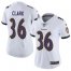 Nike Baltimore Ravens #36 Chuck Clark White Womens Stitched NFL Vapor Untouchable Limited Jersey
