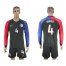 USA #4 Bradley Away Long Sleeves Soccer Country Jersey