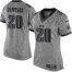 Nike Philadelphia Eagles #20 Brian Dawkins Gray Womens Stitched NFL Limited Gridiron Gray Jersey