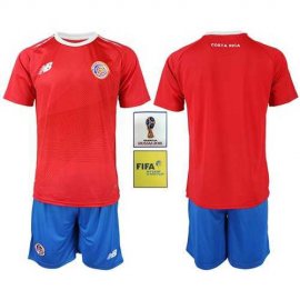 Costa Rica Blank Home Soccer Country Jersey