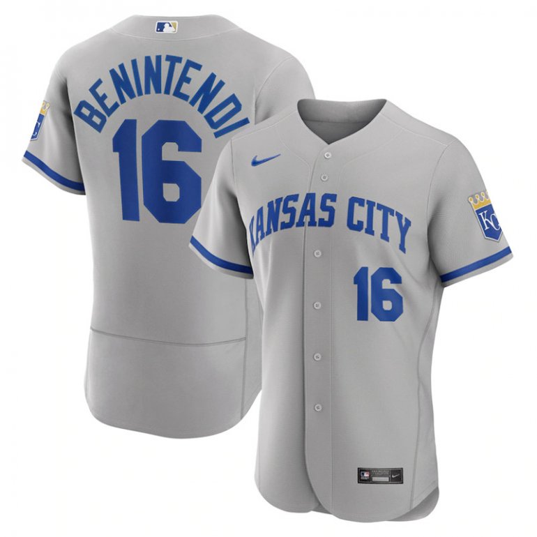 Royals 16 Andrew Benintendi Gray Nike 2022 Alternate Flexbase Jersey Royals 16 Andrew Benintendi Gray Nike 2022 Alternate Flexbase Jersey
