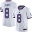 Nike New York Giants #8 Daniel Jones White Mens Stitched NFL Limited Rush Jersey