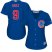 Chicago Cubs #9 Javier Baez Blue Alternate Womens Stitched MLB Jersey