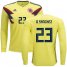 Colombia #23 D.Sanchez Home Long Sleeves Soccer Country Jersey