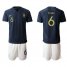France #6 Pogba Home Soccer Country Jersey
