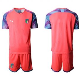 Italy Blank Pink Goalkeeper Soccer Country Jersey