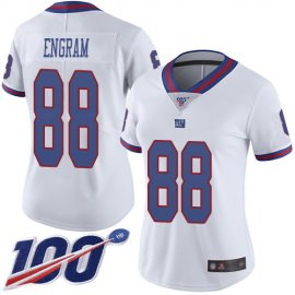 Nike New York Giants #88 Evan Engram White Womens Stitched NFL Limited Rush 100th Season Jersey