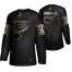 Adidas St. Louis Blues #50 Jordan Binnington Mens 2019 Black Golden Edition Authentic Stitched NHL Jersey