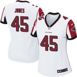 Nike Atlanta Falcons #45 Deion Jones White Womens Stitched NFL Elite Jersey