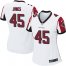 Nike Atlanta Falcons #45 Deion Jones White Womens Stitched NFL Elite Jersey