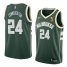 Nike Milwaukee Bucks #24 Pat Connaughton Womens 2021 NBA Finals Champions Swingman Icon Edition Jersey Green Womens