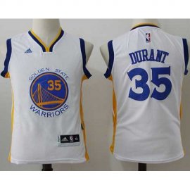 Youth Golden State Warriors #35 Kevin Durant White Stitched NBA Jersey