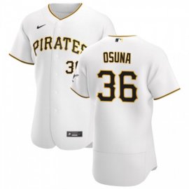 Pittsburgh Pirates #36 Jose Osuna Mens Nike White Home 2020 Authentic Player MLB Jersey
