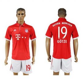 Bayern Munchen #19 Gotze Home Soccer Club Jersey