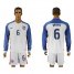 USA #6 Brooks Home Long Sleeves Soccer Country Jersey