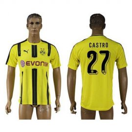 Dortmund #27 Castro Home Soccer Club Jersey