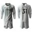 Chelsea #31 Green Grey Goalkeeper Long Sleeves Soccer Club Jersey