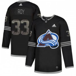 Adidas Colorado Avalanche #33 Patrick Roy Black Authentic Classic Stitched NHL Jersey