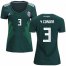 Womens Mexico #3 Y.Corona Home Soccer Country Jersey