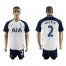 Tottenham Hotspur #2 Walker White Home Soccer Club Jersey