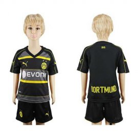 Dortmund Blank Away Kid Soccer Club Jersey