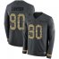 Nike Miami Dolphins #90 Shaq Lawson Anthracite Salute to Service Mens Stitched NFL Limited Therma Long Sleeve Jersey